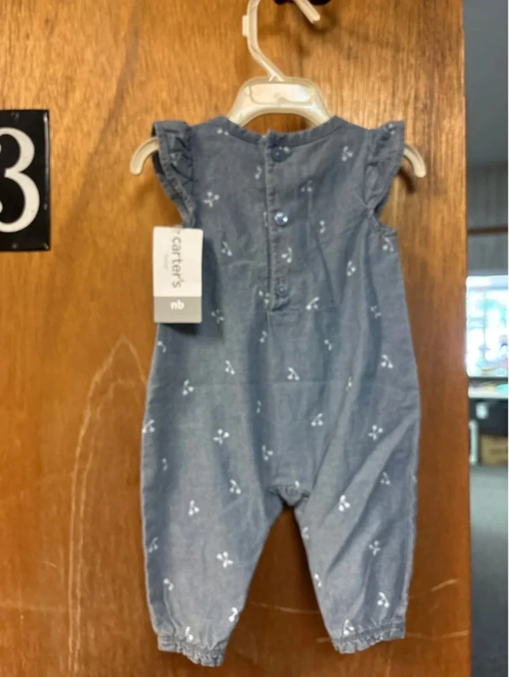 Carters Denim Jumpsuit NWT Newborn
